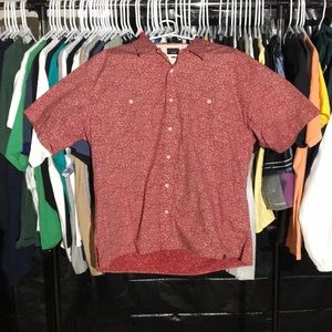 Tommy Jeans Floral Vintage Button Up Tee (Xl)